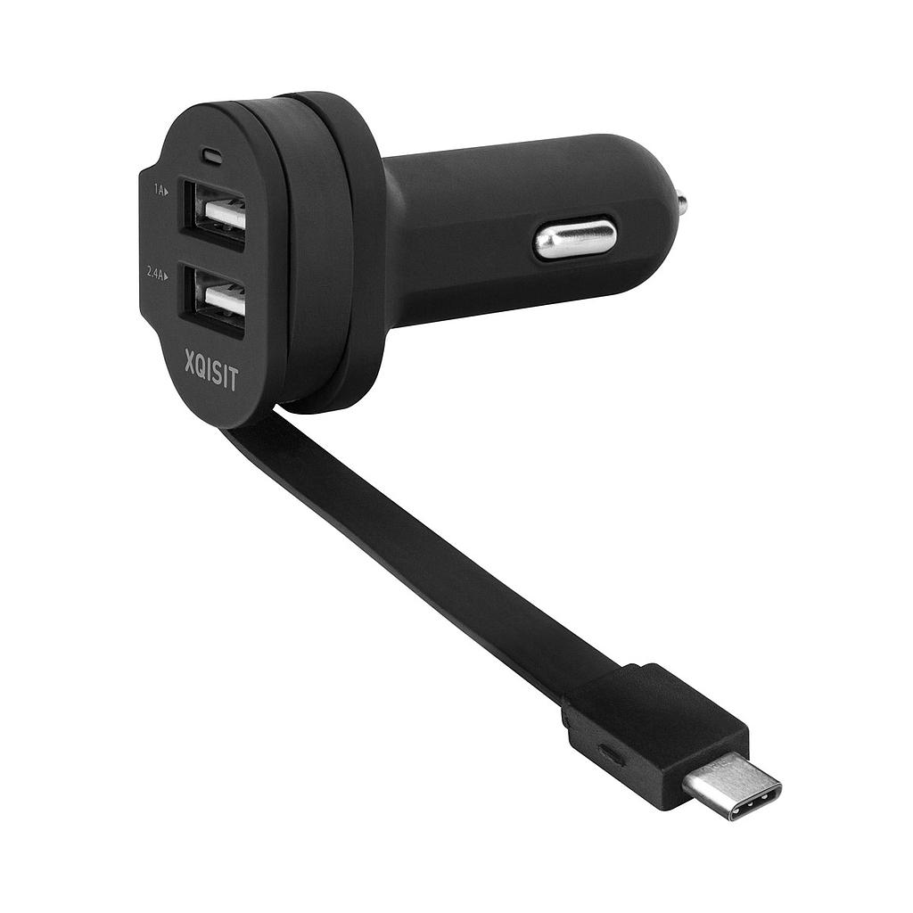 Xqisit Dual Car Charger 6A USB-C